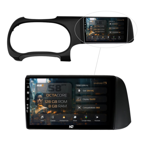 Navigații Hyundai I10 2020 - >> - Carplay Android AD-BGB Hyundai I10 2020+ 8GB | Hub64.ro