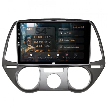 I20 2008-2012 - Navigatie QLED Hyundai I20 (2008-2012) 4GB | Hub64.ro