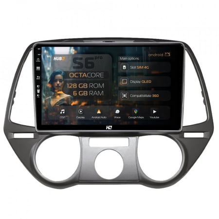 I20 2008-2012 - Navigatie 4G 6GB Hyundai I20 (2008-2012) 6GB | Hub64.ro
