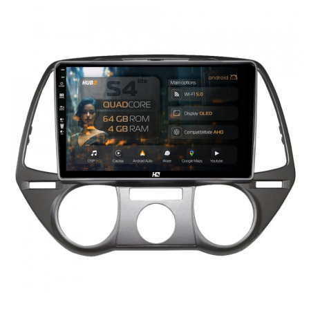Navigații Hyundai I20 2008-2012 - Navigatie QLED Hyundai I20 (2008-2012) 4GB | Hub64.ro
