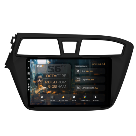 I20 2014-2018 - Navigatie 4G 6GB Hyundai I20 2014-2018 6GB | Hub64.ro