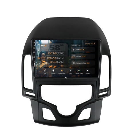 I30 2007-2011 - Navigatie Android 13 Hyundai I30 8GB | Hub64.ro