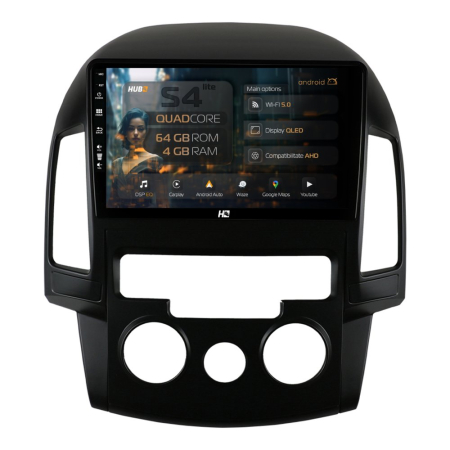Navigații Hyundai I30 2007-2012 - Android Hyundai I30 Clima M QLED | Hub64.ro