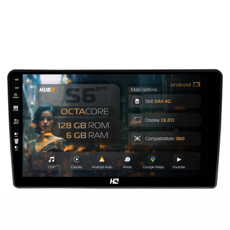 I40 2011 - >> - Navigatie Android 13 Hyundai I40 6+128GB CM | Hub64.ro