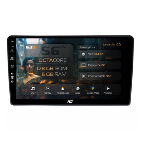 Navigații Hyundai I40 2011-2019 - Navigatie Android Hyundai I40 6+128GB CM | Hub64.ro
