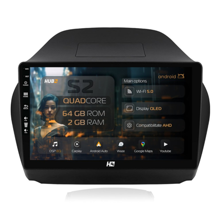 Navigații Hyundai IX35 / Tucson II 2009-2015 - Carplay Android Hyundai IX35 2GB | Hub64.ro