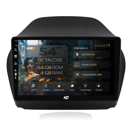 Navigații Hyundai IX35 / Tucson II 2009-2015 - Navigatie Android Hyundai IX35 QLED | Hub64.ro