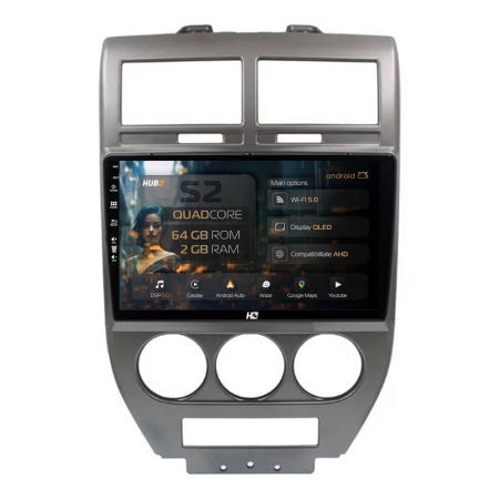 Navigații Jeep Compass 2006-2010 - Navigatie Android Jeep Compass/Patriot (2006-2010) 2GB | Hub64.ro