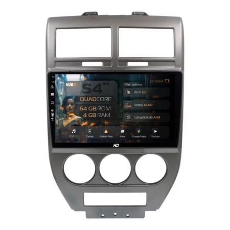 Navigații Jeep Compass 2006-2010 - Navigatie Android Jeep Compass/Patriot (2006-2010) 4GB | Hub64.ro