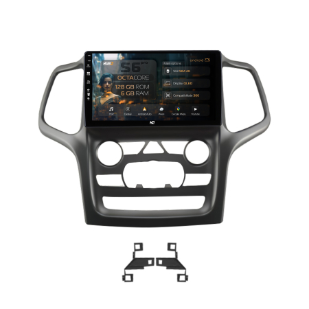Grand Cherokee 2013-2020 - Navigatie Android Jeep Grand Cherokee (2014-2022) 6+128GB | Hub64.ro