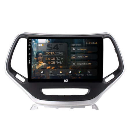 Grand Cherokee 2013-2020 - Navigatie Jeep Grand Cherokee (2015+) 4GB | Hub64.ro