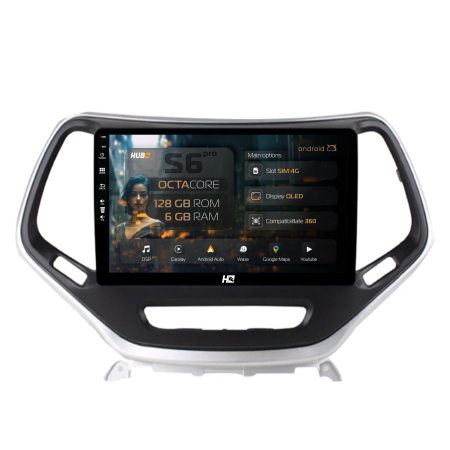 Grand Cherokee 2013-2020 - Navigatie Android Jeep Grand Cherokee (2015+) 6+128GB | Hub64.ro