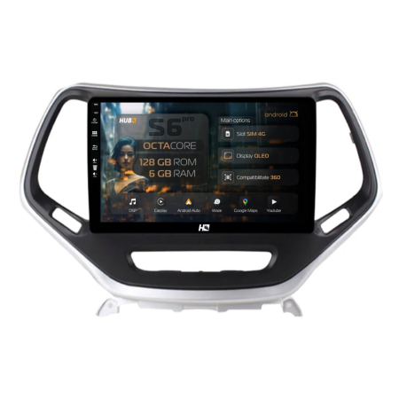 Navigații Jeep Grand Cherokee 2013-2021 - Navigatie Android Jeep Grand Cherokee (2015+) 6GB | Hub64.ro