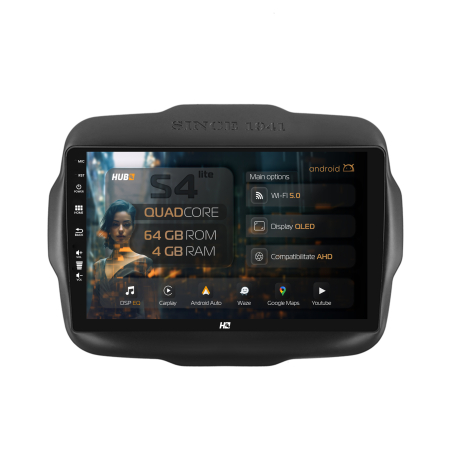 Renegade 2014-2018 - Navigatie QLED Jeep Renegade 2014-2018 4GB | Hub64.ro