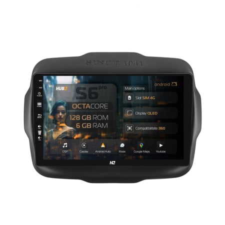 Renegade 2014-2018 - Navigatie Android Jeep Renegade 2014-2018 6GB | Hub64.ro