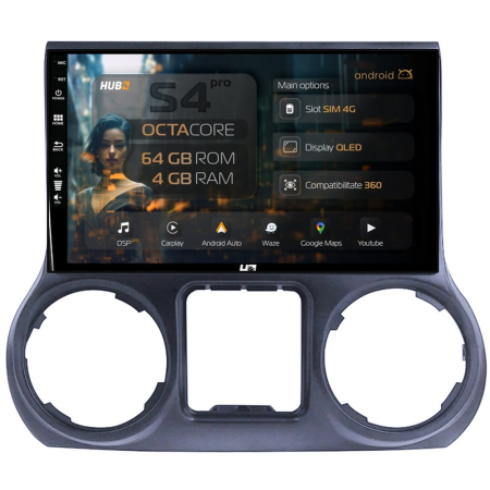 Navigații auto dedicate - Navigatie Jeep Wrangler 2015-2017 4GB | Hub64.ro