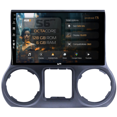 Navigații auto dedicate - Navigatie Jeep Wrangler 2015-2017 6GB | Hub64.ro