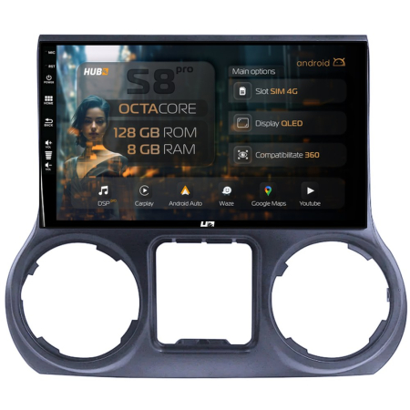 Navigații auto dedicate - Navigatie Jeep Wrangler 2015-2017 8GB | Hub64.ro