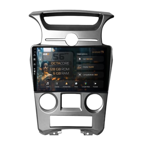Carens 2005-2009 - Navigatie Android 13 Kia Carens 6+128GB QLED | Hub64.ro