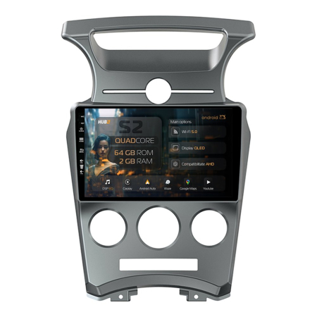 Navigații Kia Carens 2007-2011 - Navigatie Android Kia Carens (2007-2011), climă manuală 2GB | Hub64.ro