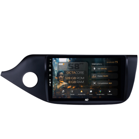 Ceed 2012 - 2018 - Navigatie Android 13 Kia Ceed 8+128GB | Hub64.ro