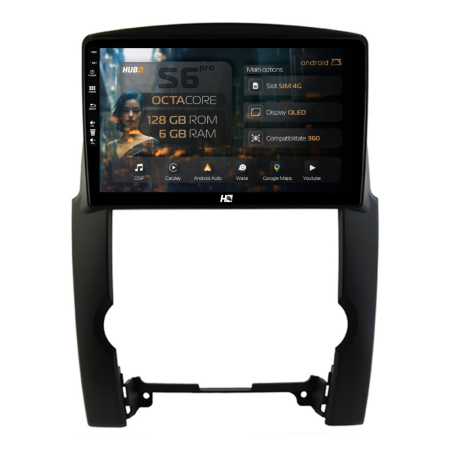 Navigații Kia Sorento II 2009-2013 - Navigatie Android Kia Sorento (2009-2013) 6GB | Hub64.ro