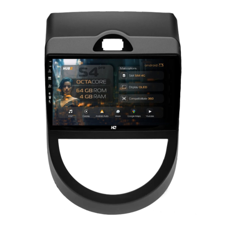Navigații Kia Soul 2009-2013 - Navigatie Android Kia Soul (2009-2013) 4GB | Hub64.ro