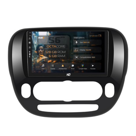 Soul 2014-2019 - Navigatie Android Kia Soul (2014-2016) 6GB | Hub64.ro