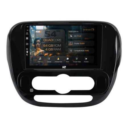 Navigații Kia Soul 2014-2019 - Navigatie Android Kia Soul (2014-2019), climă automată 4GB | Hub64.ro