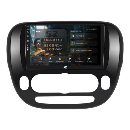 Navigații Kia Soul 2014-2019 - Navigatie Android Kia Soul (2014-2019), climă manuală 2GB | Hub64.ro
