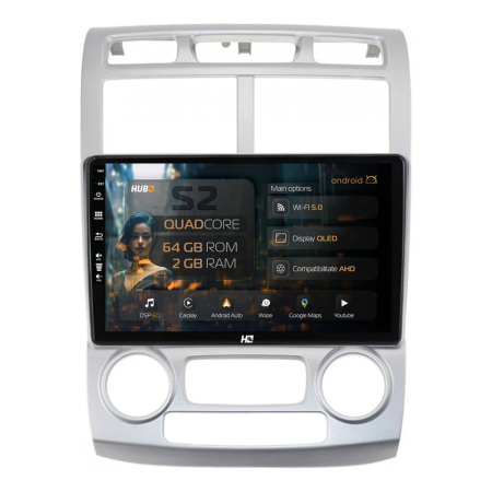 Navigații Kia Sportage 2004-2010 - Navigatie Android Kia Sportage (2004-2010), climă automată 2GB | Hub64.ro