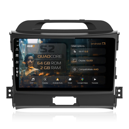 Navigații Kia Sportage 2010-2015 - Navigatie Android Kia Sportage (2010-2015) 2GB | Hub64.ro