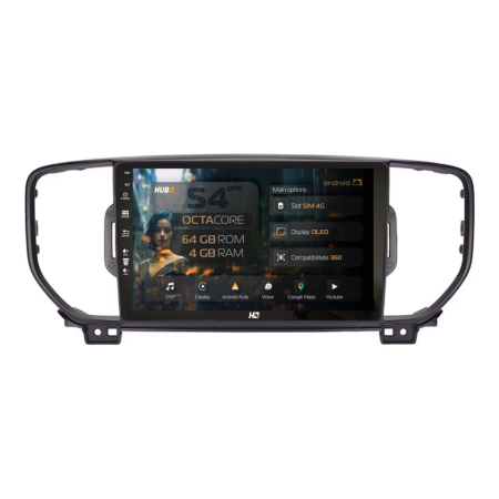 Navigații Kia Sportage 2016-2018 - Navigatie Android Kia Sportage (2016-2018) 4GB | Hub64.ro