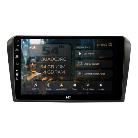 Navigații Mazda 3 2003-2009 - Navigatie Android Mazda 3 (2003-2009) QLED | Hub64.ro