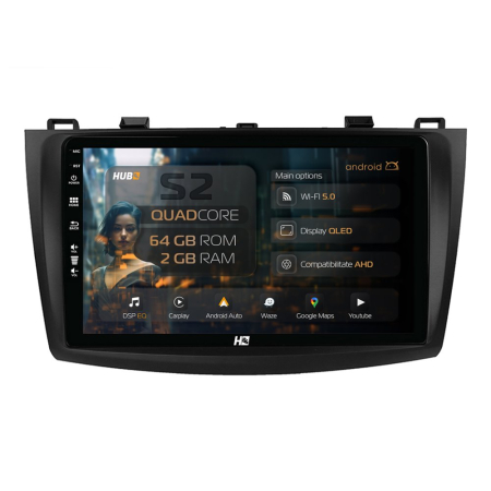 Navigații Mazda 3 2009-2013 - Navigatie Carplay Android Mazda 3 (2009-2013) 2GB | Hub64.ro