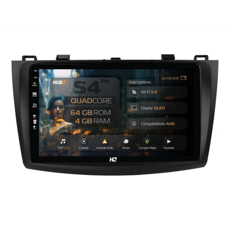 Navigații Mazda 3 2009-2013 - Navigatie Android Mazda 3 (2009-2013) QLED | Hub64.ro