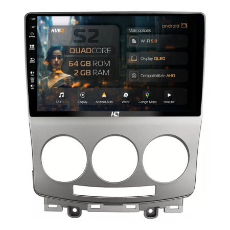 Navigații Mazda 5 2005-2010 - Navigatie Carplay Android Mazda 5 (2005-2010) 2GB | Hub64.ro