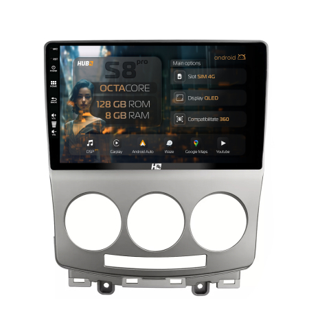 Mazda 5 2005-2010 - Navigatie Android 13 Mazda 5 4G 6GB | Hub64.ro