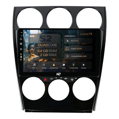 Navigații Mazda 6 2002-2008 - Navigatie Carplay Android Mazda 6 (2002-2008) 2GB | Hub64.ro