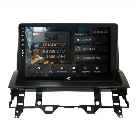 Mazda 6 2002-2008 - Navigatie  Android 13 Mazda 6 QLED | Hub64.ro