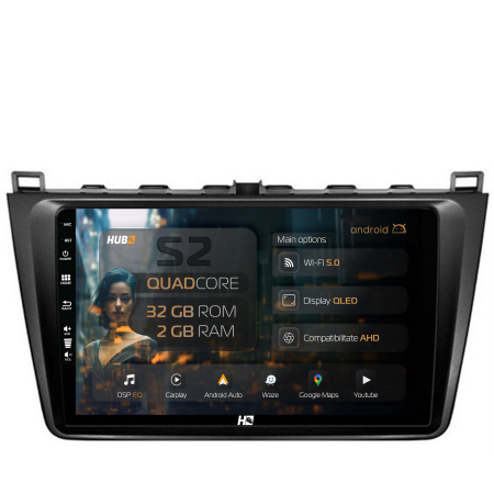 Mazda 6 2008-2013 - Carplay Android 13 Toyota Corolla 2gb | Hub64.ro