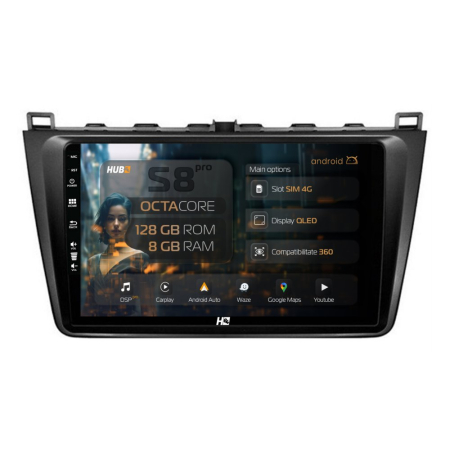 Navigații Mazda 6 2008-2013 - Navigatie Mazda 6 (2008-2013) cu Android 8+128GB | Hub64.ro
