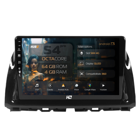 CX-5 2012-2014 - Navigatie QLED Mazda CX-5 2012-2015 4GB | Hub64.ro