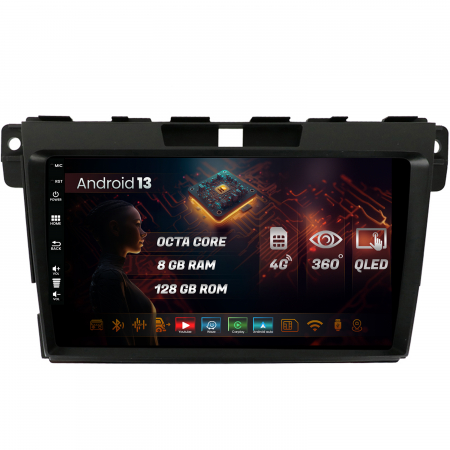 CX-7 2007-2012 - Navigatie Android 13 Mazda CX-7 9" 8+128GB | Hub64.ro