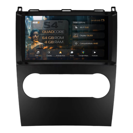 Navigații Mercedes-Benz A Class W169 2004-2012 - Navigatie Android Mercedes Benz A/B Class (2004-2011) QLED | Hub64.ro