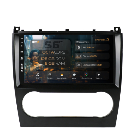 C Class W203 2004-2007 - Navigatie Merdeces Benz C-Class 2004+ 4G 6GB | Hub64.ro