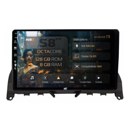 Navigații Mercedes-Benz C-Class W204 2007-2014 - Navigatie Mercedes Benz C-Class W204 8GB | Hub64.ro