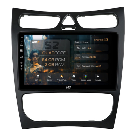 Navigații Mercedes-Benz CLK 2002-2005 - Carplay Android Mercedes CLK 2GB | Hub64.ro