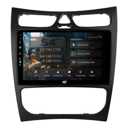 Navigații Mercedes-Benz CLK 2002-2005 - Navigatie Android Mercedes CLK QLED | Hub64.ro