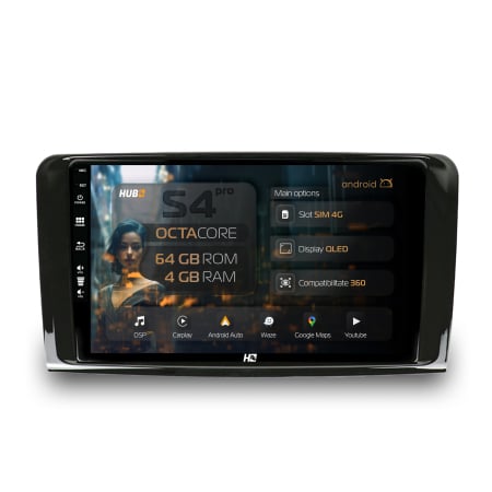 GL X164 2007-2012 - Navigatie Android 13 Mercedes Benz ML/GL QLED | Hub64.ro
